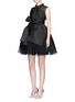 Figure View - Click To Enlarge - DELPOZO - Sash bow layered tulle dress