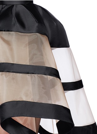 Detail View - Click To Enlarge - DELPOZO - Mesh insert crinoline skirt