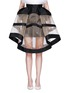 Main View - Click To Enlarge - DELPOZO - Mesh insert crinoline skirt
