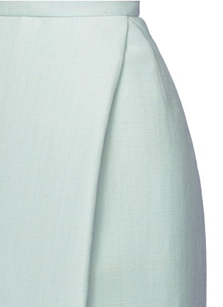 Detail View - Click To Enlarge - DELPOZO - Jute-silk mini bell skirt