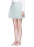 Front View - Click To Enlarge - DELPOZO - Jute-silk mini bell skirt
