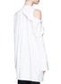 Back View - Click To Enlarge - ELLERY - 'Castelli' asymmetric cold shoulder deconstructed shirt