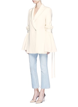 Figure View - Click To Enlarge - ELLERY - 'Tenacity' detachable cone sleeve asymmetric blazer