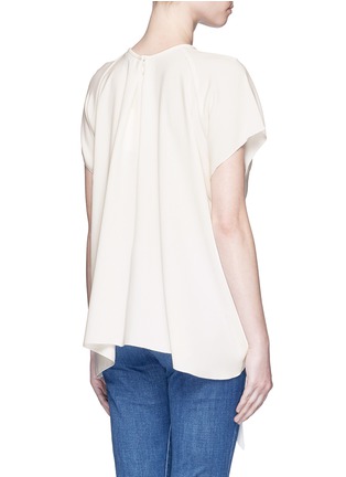 Back View - Click To Enlarge - ELLERY - 'Kitty' tie front crepe top