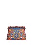 Back View - Click To Enlarge - - - 'Vanda' Carretto Siciliano print leather clutch