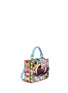 Figure View - Click To Enlarge - - - 'Dolce Box' python trim floral relief bag