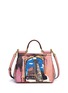 Back View - Click To Enlarge - - - 'Miss Sicily' medium Roma print Dauphine leather satchel