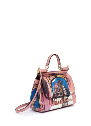 Figure View - Click To Enlarge - - - 'Miss Sicily' medium Roma print Dauphine leather satchel