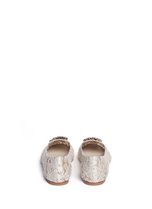 Back View - Click To Enlarge - - - Jewel brooch Taormina lace flats