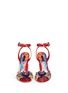 Figure View - Click To Enlarge - - - Embellished braided straw patent leather sandals