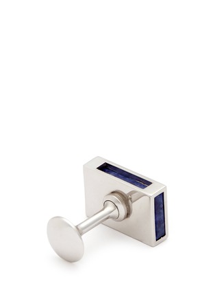 Detail View - Click To Enlarge - LANVIN - Interchangeable rectangle gemstone cufflinks