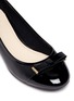 Detail View - Click To Enlarge - COLE HAAN - 'Kelsey' bow waterproof leather pumps