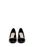 Front View - Click To Enlarge - COLE HAAN - 'Kelsey' bow waterproof leather pumps