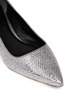 Detail View - Click To Enlarge - COLE HAAN - 'Bradshaw' mesh glitter pumps