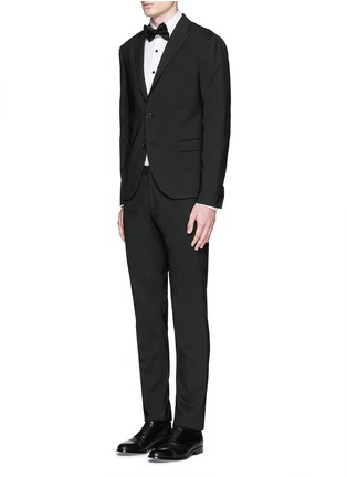 Figure View - Click To Enlarge - LANVIN - Glass crystal button tuxedo shirt