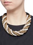 Figure View - Click To Enlarge - LANVIN - 'Virna' glass pearl metal rope collar necklace