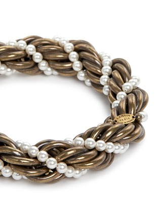 Detail View - Click To Enlarge - LANVIN - 'Virna' glass pearl twist bracelet