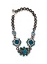Main View - Click To Enlarge - LANVIN - 'Lucrezia' glass stone pewter collar necklace