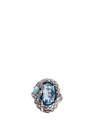 Main View - Click To Enlarge - LANVIN - 'Lucrezia' glass crystal snake ring