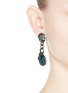 Figure View - Click To Enlarge - LANVIN - 'Lucrezia' glass stone pewter clip earrings