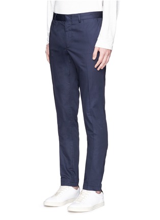 Front View - Click To Enlarge - LANVIN - Cotton gabardine chinos