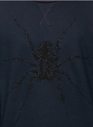 Detail View - Click To Enlarge - LANVIN - Sequin spider embroidery sweatshirt