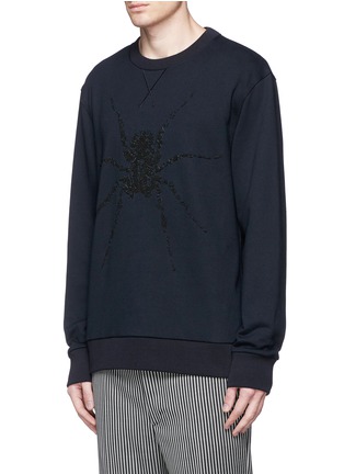 Front View - Click To Enlarge - LANVIN - Sequin spider embroidery sweatshirt