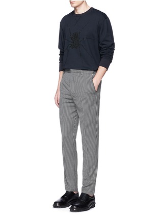 Figure View - Click To Enlarge - LANVIN - Sequin spider embroidery sweatshirt