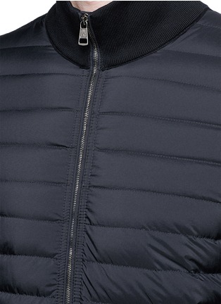 Detail View - Click To Enlarge - MONCLER - Quilted down front zip cardigan
