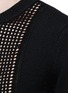 Detail View - Click To Enlarge - ALEXANDER MCQUEEN - Skull crochet front wool sweater
