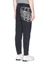 Back View - Click To Enlarge - ALEXANDER MCQUEEN - Skull sketch embroidery jogging pants