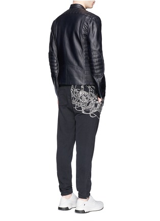 Figure View - Click To Enlarge - ALEXANDER MCQUEEN - Skull sketch embroidery jogging pants