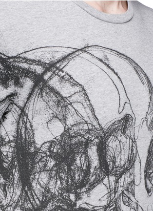 Detail View - Click To Enlarge - ALEXANDER MCQUEEN - Skull sketch print T-shirt