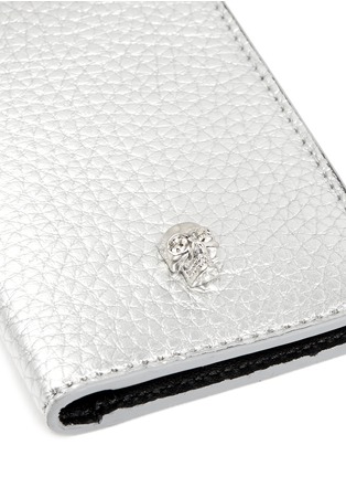 Detail View - Click To Enlarge - ALEXANDER MCQUEEN - Skull leather pocket card organiser