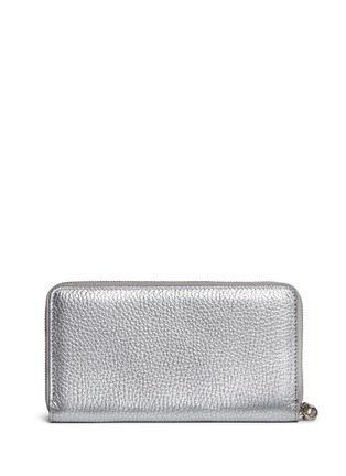 Figure View - Click To Enlarge - ALEXANDER MCQUEEN - Skull charm leather continental wallet