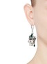 Figure View - Click To Enlarge - ALEXANDER MCQUEEN - Swarovski crystal Royal skull earrings