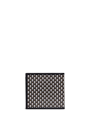 Back View - Click To Enlarge - ALEXANDER MCQUEEN - Skull print coated canvas bifold wallet