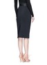 Back View - Click To Enlarge - 72723 - Grosgrain waist neoprene pencil skirt