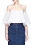 Main View - Click To Enlarge - 72723 - Broderie anglaise cotton off-shoulder top
