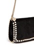 Detail View - Click To Enlarge - STELLA MCCARTNEY - 'Falabella' faux pearl trim crossbody chain bag