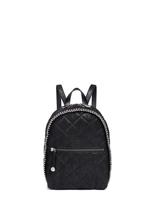 Main View - Click To Enlarge - STELLA MCCARTNEY - 'Falabella' mini quilted chain backpack