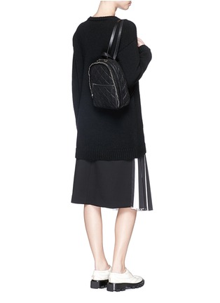 Figure View - Click To Enlarge - STELLA MCCARTNEY - 'Falabella' mini quilted chain backpack
