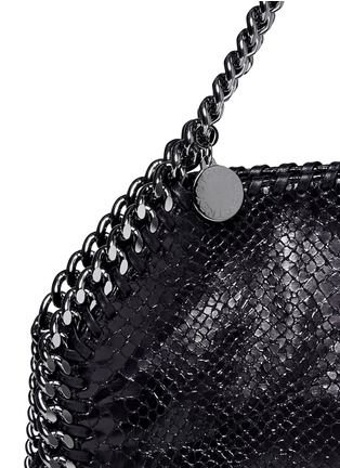 Detail View - Click To Enlarge - STELLA MCCARTNEY - 'Falabella' mini alter snakeskin crossbody chain tote