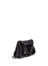 Front View - Click To Enlarge - STELLA MCCARTNEY - 'Falabella' mini alter snakeskin crossbody chain tote