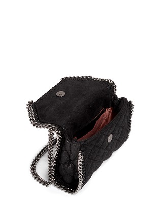 Detail View - Click To Enlarge - STELLA MCCARTNEY - 'Falabella' tiny quilted crossbody chain bag