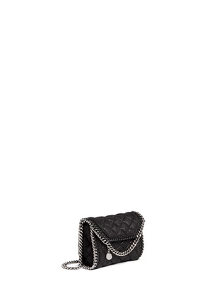 Figure View - Click To Enlarge - STELLA MCCARTNEY - 'Falabella' tiny quilted crossbody chain bag
