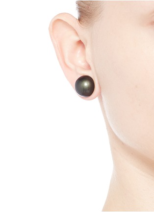 Figure View - Click To Enlarge - STELLA MCCARTNEY - Sphere stud magnetic earrings