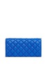 Back View - Click To Enlarge - STELLA MCCARTNEY - 'Falabella' quilted faux shaggy deer continental wallet