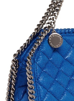 Detail View - Click To Enlarge - STELLA MCCARTNEY - 'Falabella' tiny quilted crossbody chain tote