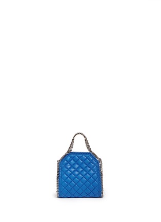 Back View - Click To Enlarge - STELLA MCCARTNEY - 'Falabella' tiny quilted crossbody chain tote